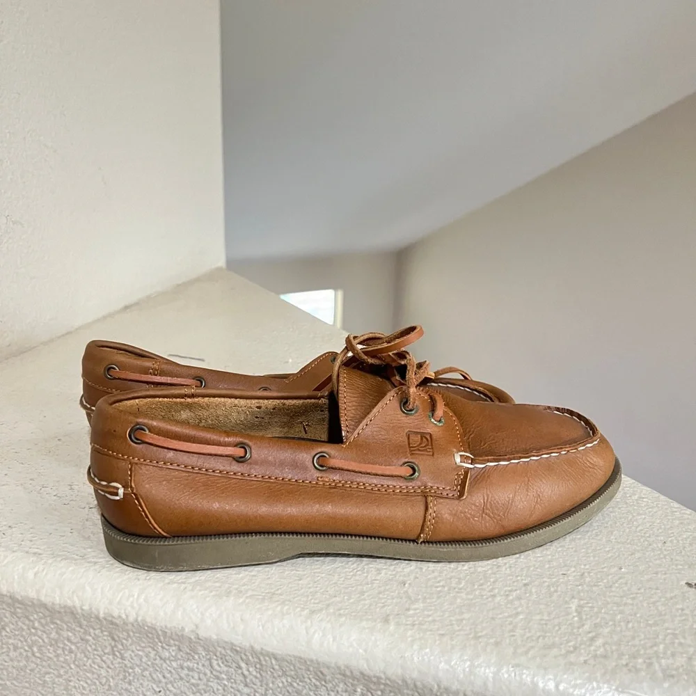 Sperry Top-Sider 2 Eye Sahara Brown Boat Shoe Driving Loafers Casual Men Sz 11‎